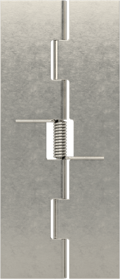 Yaylı Menteşe, Kendinden Açılan, 304 Paslanmaz Çelik, 3-1/2“ x 3/4” Kapı Kanadı