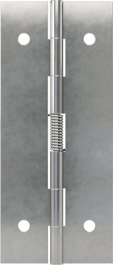 Yaylı Menteşe, Delikli, Kendinden Açılan, 304 Paslanmaz Çelik, 3-1/2“ x 3/4” Kapı Kanadı