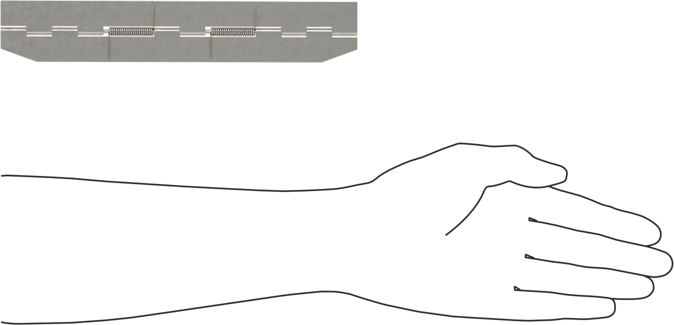 Yaylı Menteşe, Kendinden Açılan, 304 Paslanmaz Çelik, 8-3/4“ x 3/4” Kapı Kanadı