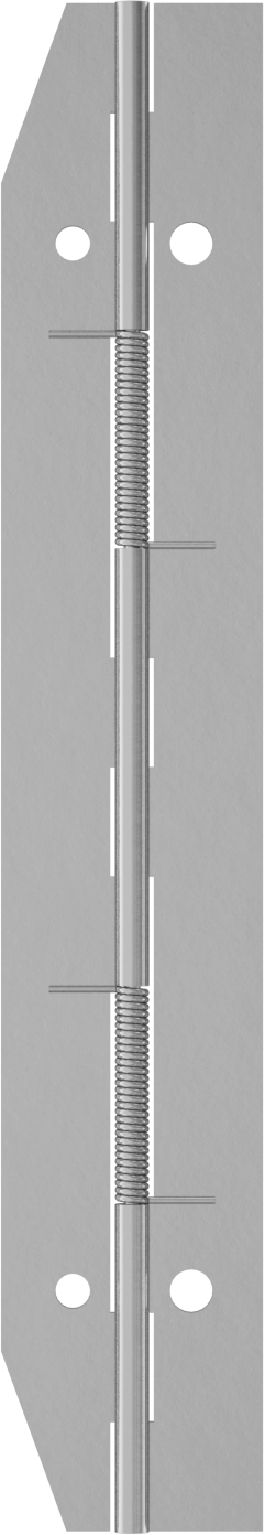 Yaylı Menteşe, Delikli, Kendinden Açılan, 304 Paslanmaz Çelik, 8-3/4“ x 3/4” Kapı Kanadı