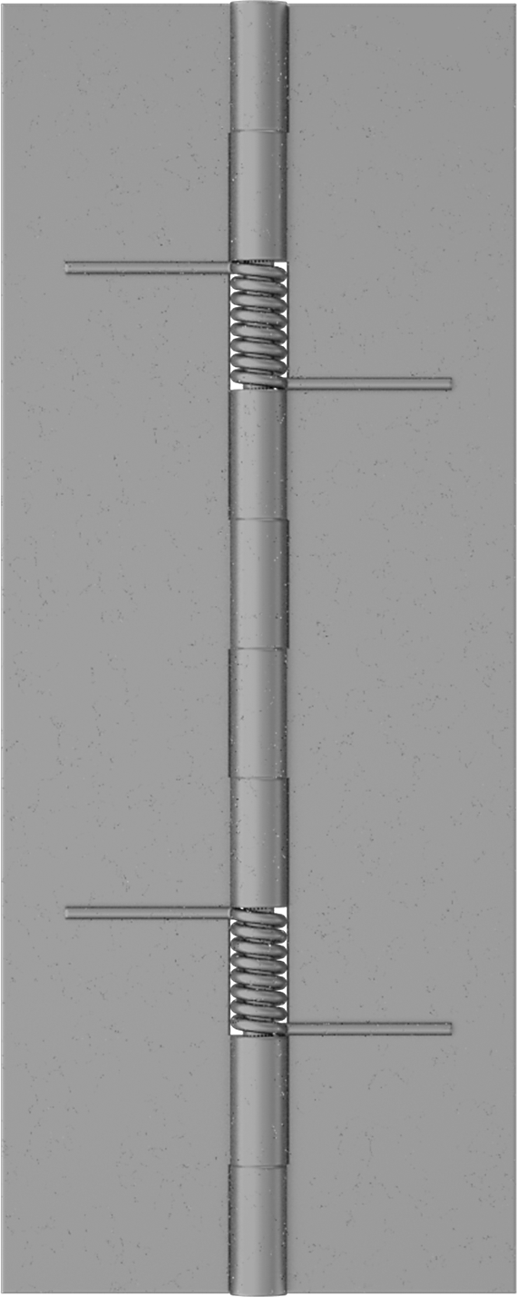 Yaylı Menteşe, Kendinden Kapanan, Çelik, 5“ x 1” Kapı Kanadı