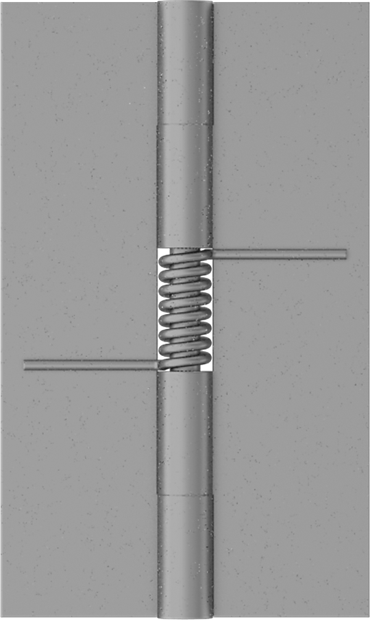 Yaylı Menteşe, Kendinden Kapanan, Çelik, 1-1/4“ x 3/8” Kapı Kanadı