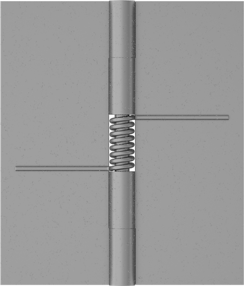 Yaylı Menteşe, Kendinden Kapanan, Çelik, 1-3/4“ x 3/4” Kapı Kanadı