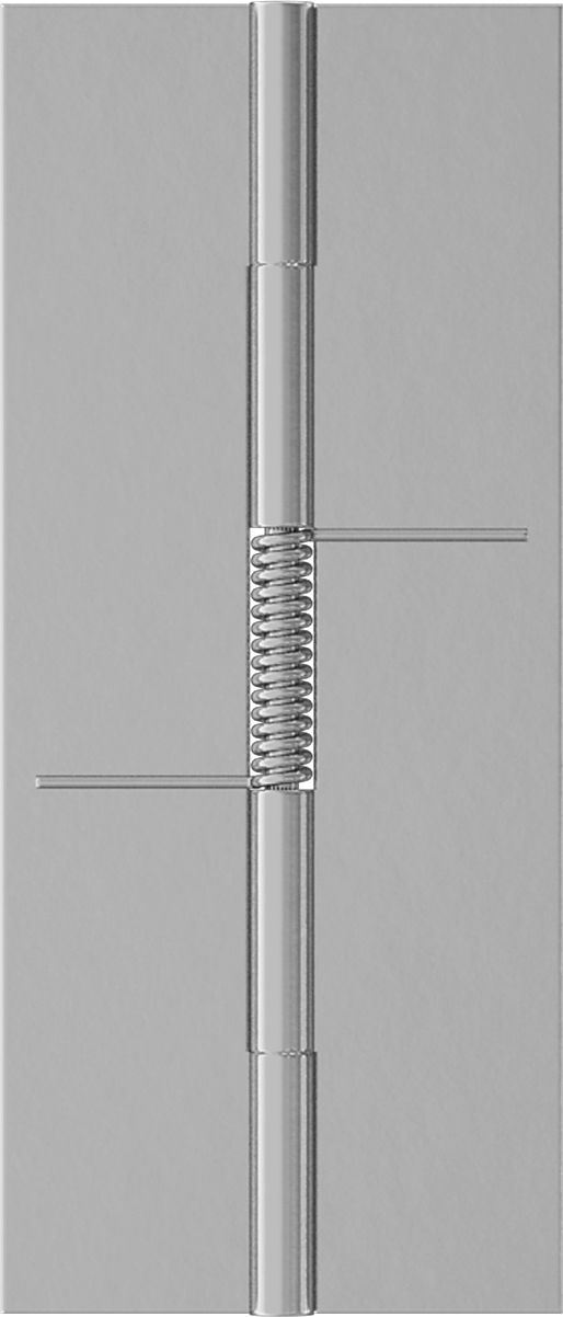Yaylı Menteşe, Kendinden Kapanan, Mat 304 Paslanmaz Çelik, 3-1/2“ x 3/4” Yapraklar