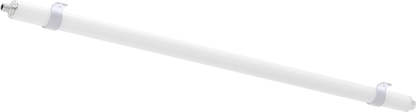 Boru Şeklinde Makine Işığı, Kademeli, 1“ Çap x 30-7/8” Toplam Uzunluk, 2000 Lumens
