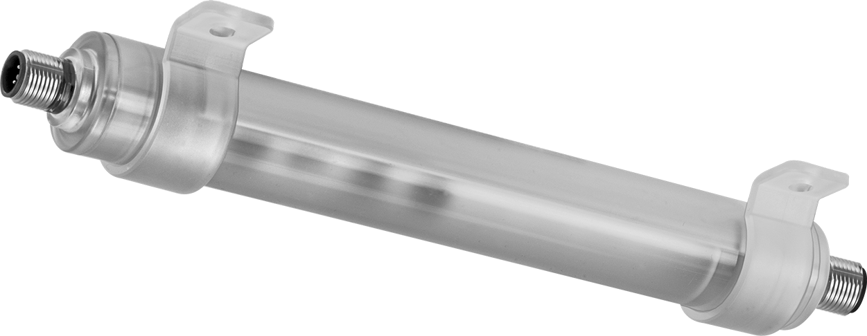 Boru Şeklinde Makine Işığı, Kademeli, 1“ Çap x 8-1/4” Toplam Uzunluk, 400 Lumens