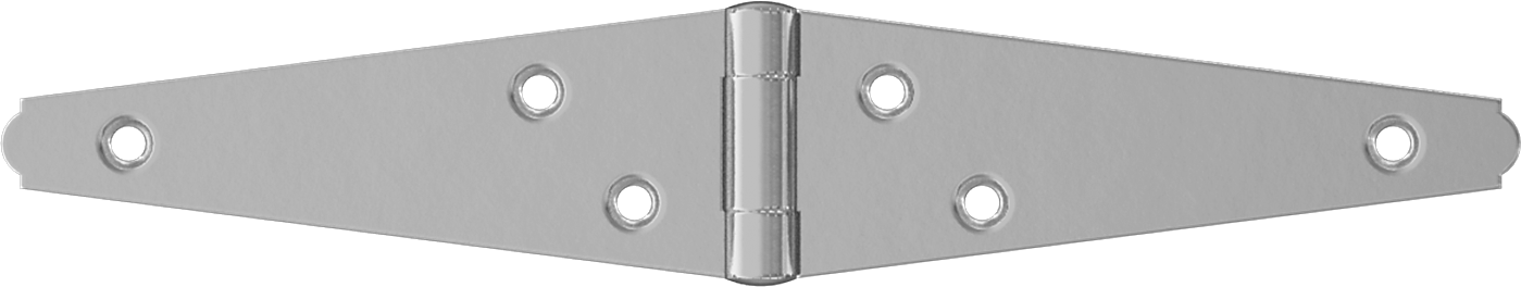 Kayış Menteşesi, Çinko Kaplı Çelik, 1-3/16“ x 2-1/2” Kapı Kanadı