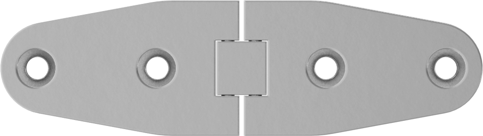 Kayış Menteşesi, Parlatılmış 316 Paslanmaz Çelik, 1-1/8“ x 2” Kapı Kanadı