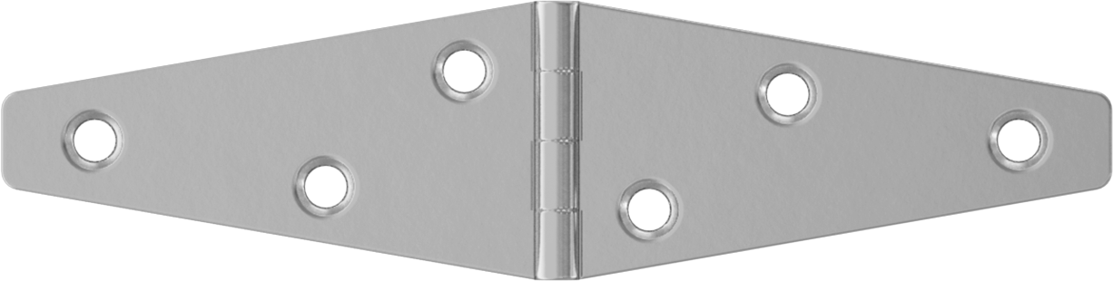 Kayış Menteşesi, Parlatılmış 304 Paslanmaz Çelik, 1-1/2“ x 3” Çerçeve Yaprağı
