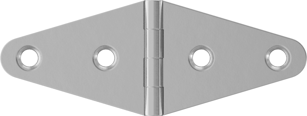 Kayış Menteşesi, Parlatılmış 304 Paslanmaz Çelik, 1-1/2“ x 2” Kapı Kanadı