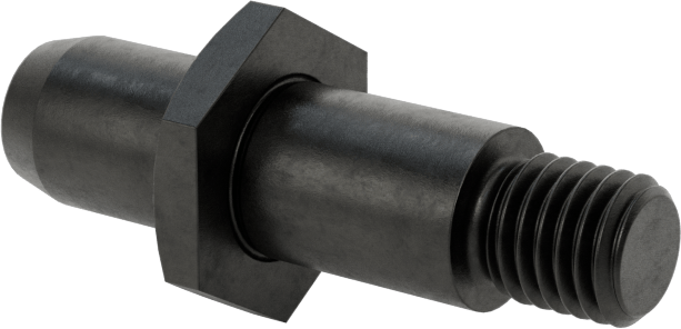 Dişli Yer Belirleme Pimi, 5/16“ Çap x 7/16” Yüksek Yuvarlak Baş, 1/4"-28 Diş