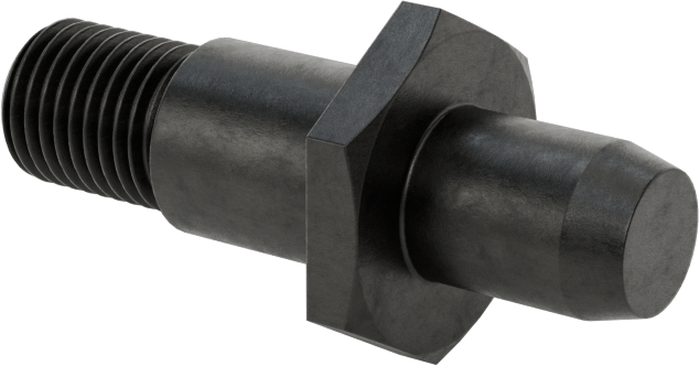 Dişli Yer Belirleme Pimi, 3/8“ Çap x 1/2” Yüksek Yuvarlak Baş