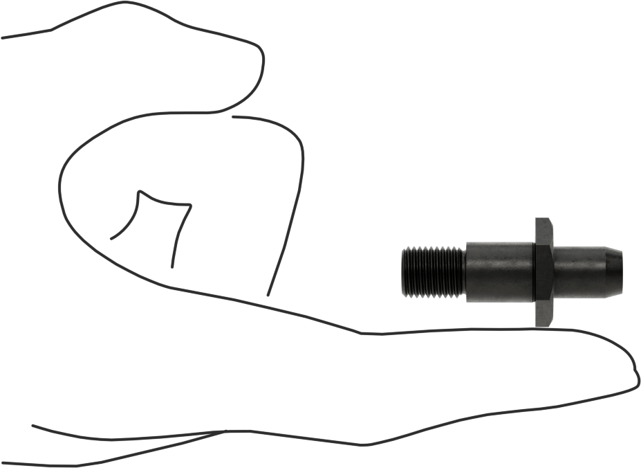 Dişli Yer Belirleme Pimi, 3/8“ Çap x 1/2” Yüksek Yuvarlak Baş