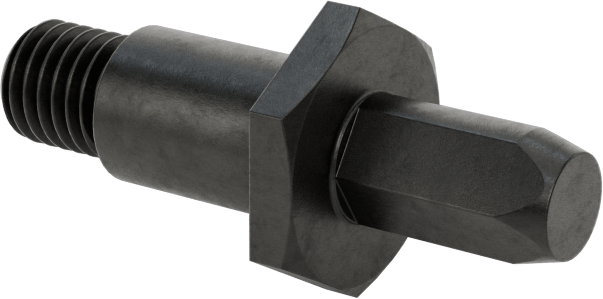 Dişli Yer Belirleme Pimi, 1/4“ Çap x 7/16” Yüksek Elmas Başlık, 1/4"-28 Diş