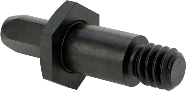 Dişli Yer Belirleme Pimi, 1/4“ Çap x 7/16” Yüksek Elmas Başlık, 1/4"-20 Diş