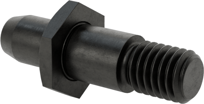 Dişli Yer Belirleme Pimi, 1/2“ Çap x 11/16” Yükseklik Yuvarlak Baş, 1/2"-13 Diş