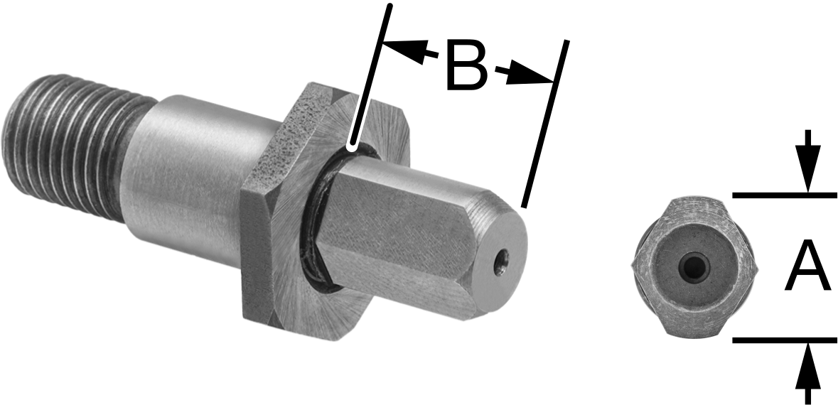 Dişli Yer Belirleme Pimi, 1/8“ Çap x 7/16” Yüksek Elmas Başlık