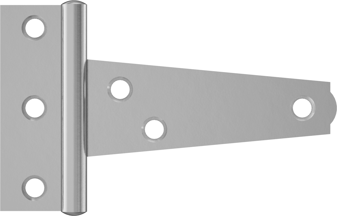Kayış Menteşesi, Çinko Kaplı Çelik, 1-1/16“ x 2-7/8” Kapı Kanadı