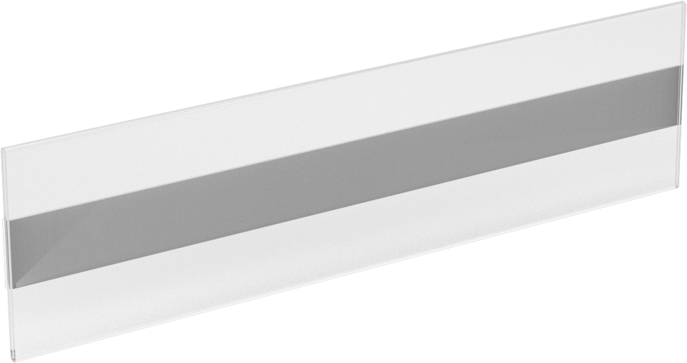 Etiket Tutucu, Kapaklı ve Yapışkan Sırtlı, 1-1/2" Yükseklik, 6" Genişlik