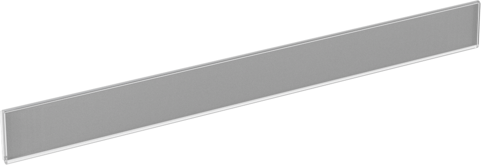 Etiket Tutucu, Kapak ve Yapışkan Arka Yüz ile, 1/2" Yükseklik, 6" Genişlik