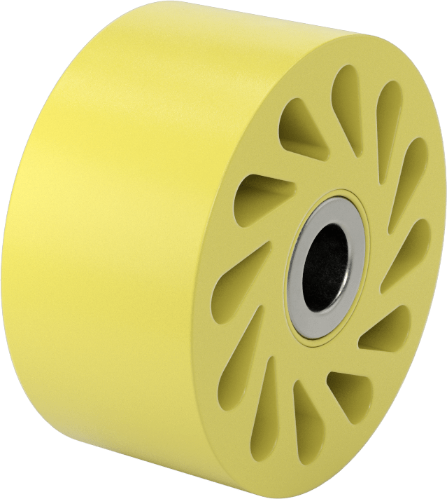 Aşınmaya Dayanıklı Flex-Grip Tahrik Silindiri, 4 inç Çap x 1-15/16 inç Genişlikte Esnek Silindir, 3/4" Mil Çapı