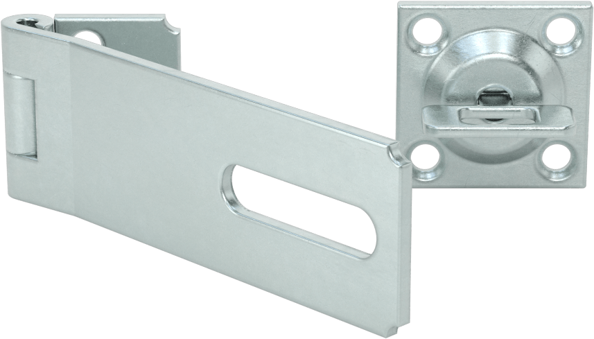 Dönen Gözlü Kilitlenebilir Mandal, 4-5/16“ x 1-1/2” x 1/8" Kol ile, Çinko Kaplı Çelik