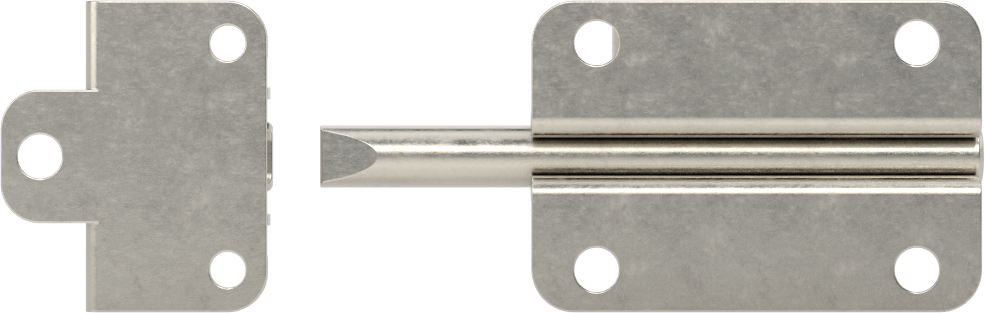 Kendinden Hizalamalı Kayar Cıvata Mandalı, 304 Paslanmaz Çelik, 1-1/2“ Yükseklik x 2-3/16” Genişlik