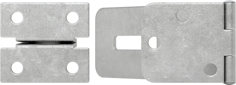 Asma Kilitli Mandal, 2-3/4“ x 1-1/8” x 1/16" kollu, Çinko Kaplı Çelik