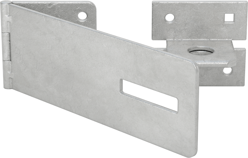 Asma Kilitli Mandal, 5-1/4“ x 1-7/8” x 1/16" Kollu, Çinko Kaplı Çelik