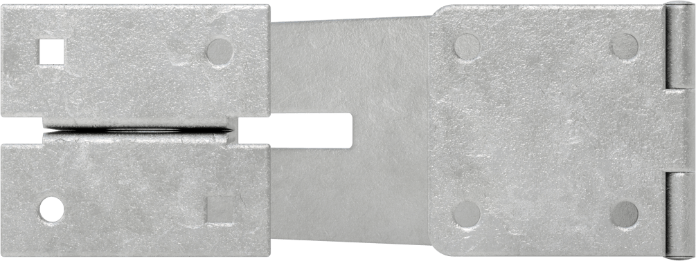Asma Kilitli Mandal, 5-1/4“ x 1-7/8” x 1/16" Kollu, Çinko Kaplı Çelik