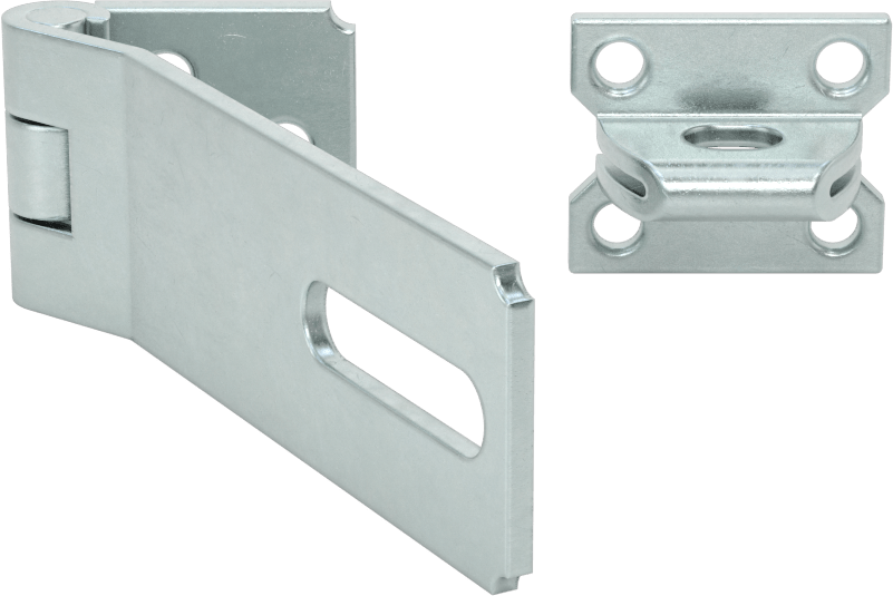 Asma Kilitli Mandal, 4-1/2“ x 1-1/2” x 1/8" Kol ile, Çinko Kaplı Çelik