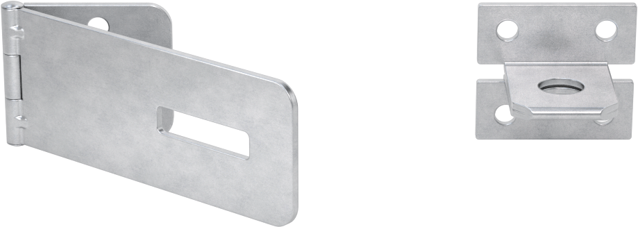 Asma Kilitli Mandal, 2-3/4“ x 1-1/8” x 1/16" kollu, Çinko Kaplı Çelik