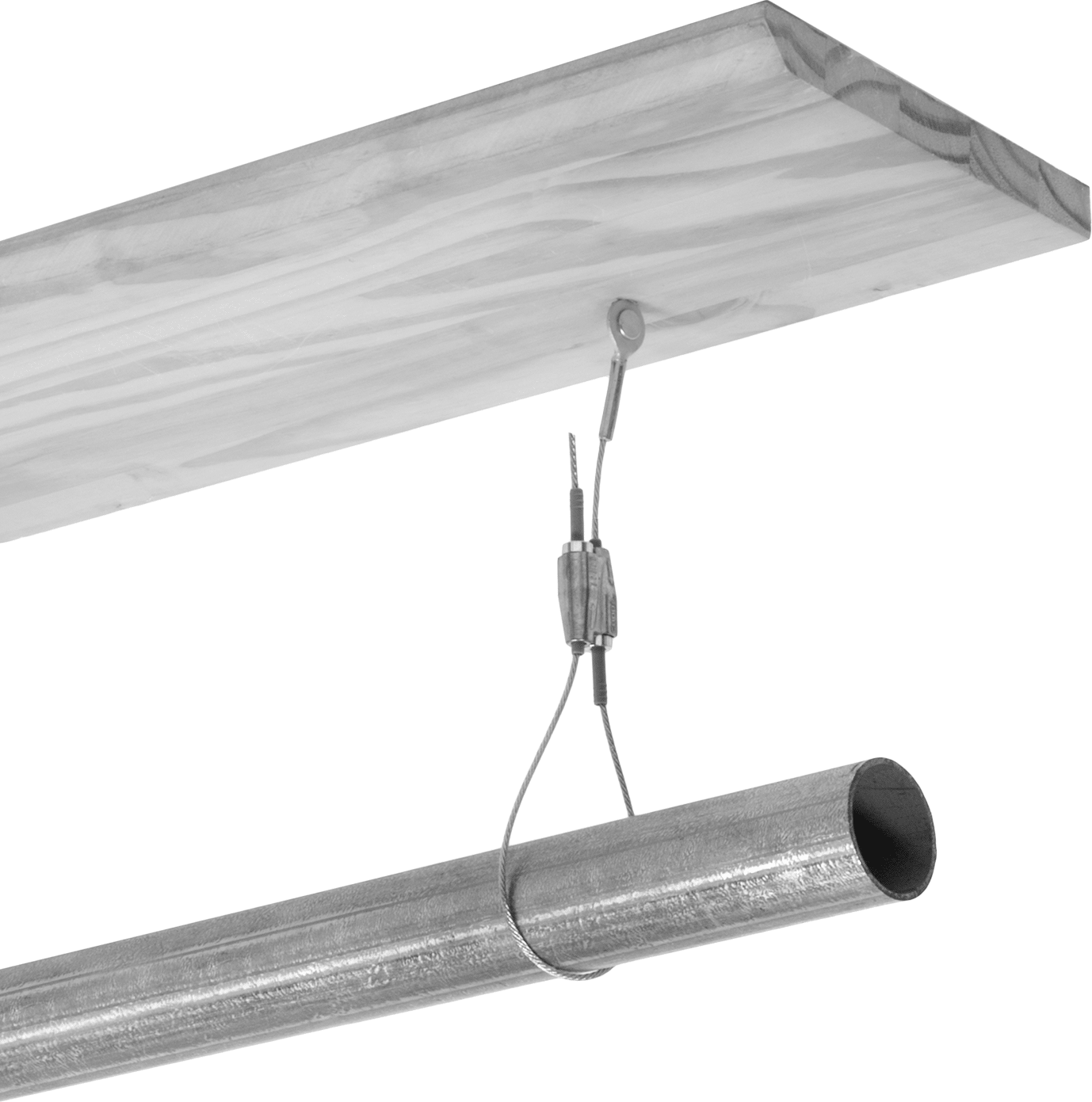 Ayarlanabilir İp - Kaldırma Amaçlı Değildir, Döngü-Çivi, Galvanizli Çelik, 5/64" Çap, 15' Uzunluk