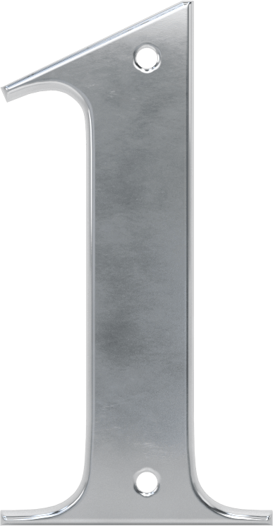 Bağlantı Elemanı Montaj Karakteri, Alüminyum, 1-1/2“ Yükseklik x 1/64” Kalınlık