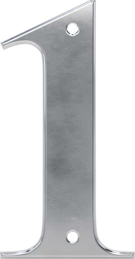 Bağlantı Elemanı Montaj Karakteri, Alüminyum, 3“ Yükseklik x 1/64” Kalınlık