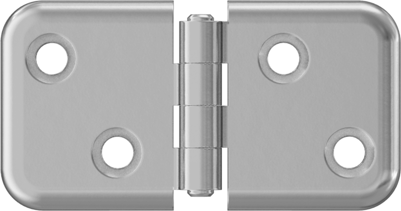 Kayış Menteşesi, 316 Paslanmaz Çelik, 1-1/4“ x 1-3/16” Kapı Kanadı