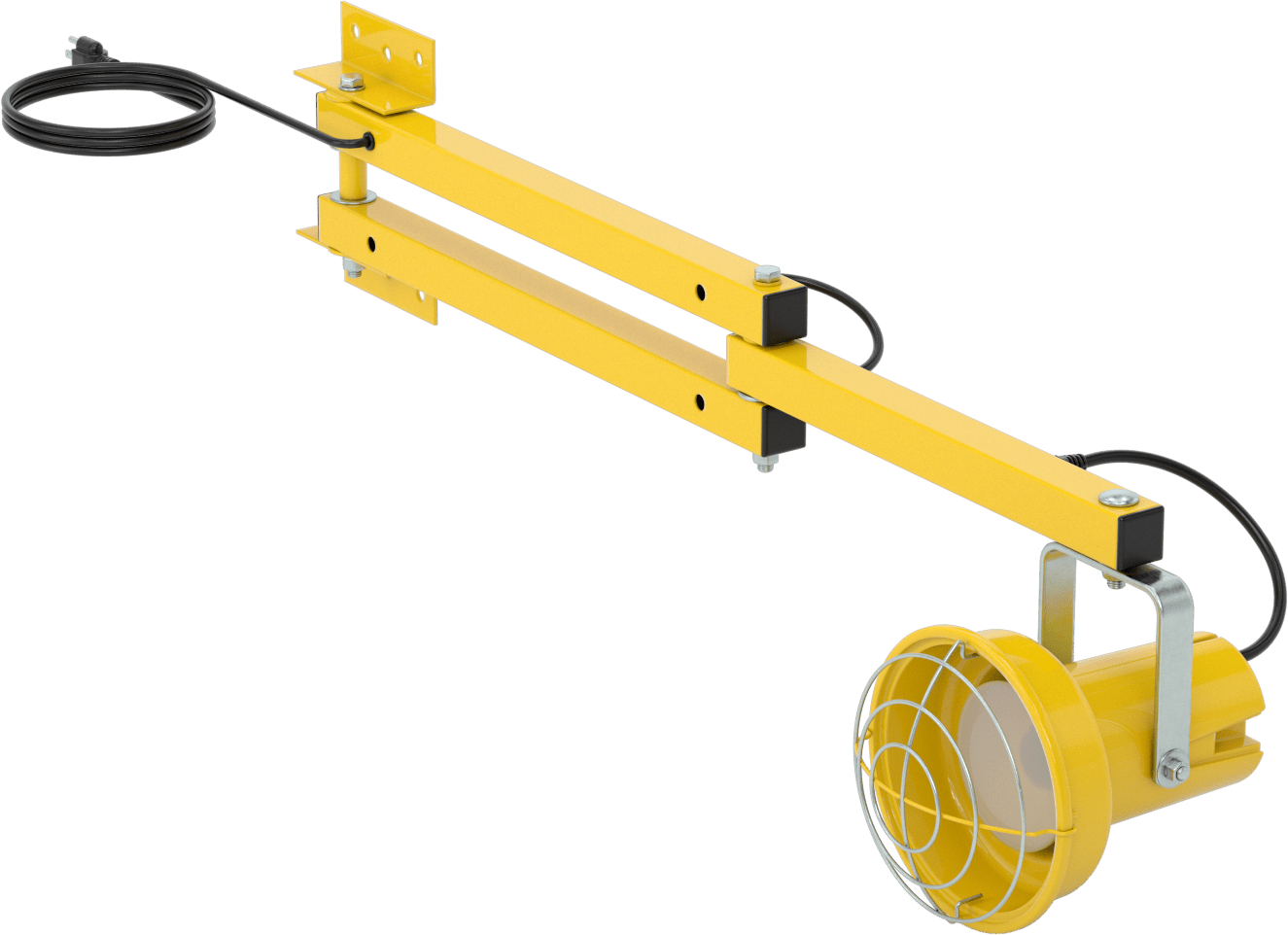 Mafsallı Kollu Rıhtım Işığı, 40" Kol Uzanma Mesafesi, 8-1/4" Baş Çapı