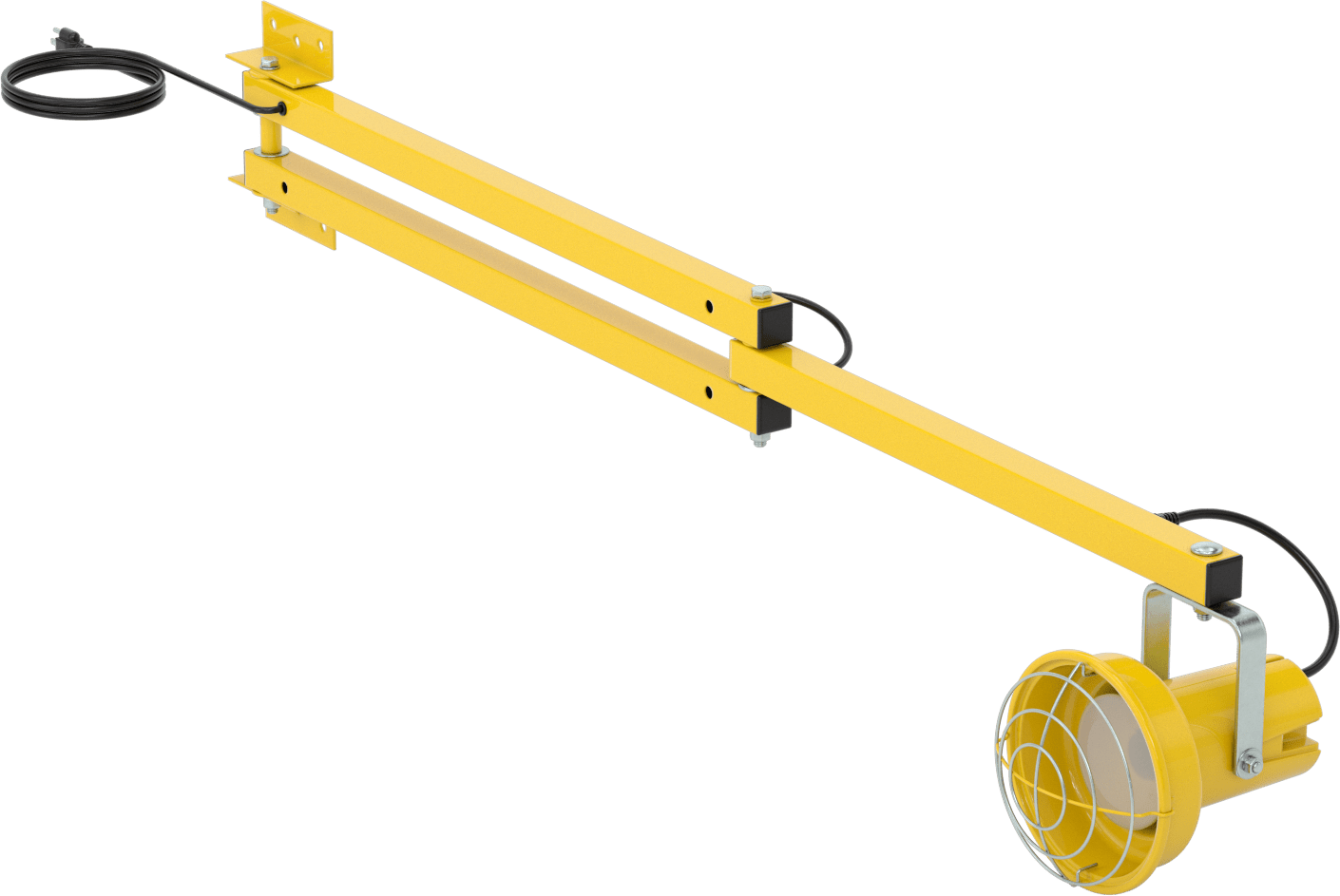 Mafsallı Kollu Rıhtım Işığı, 60" Kol Uzanma Mesafesi, 8-1/4" Baş Çapı