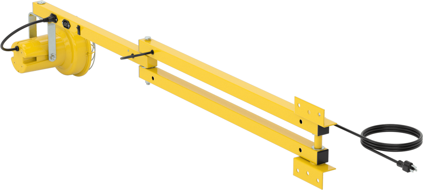 Mafsallı Kollu Rıhtım Işığı, 60" Kol Uzanma Mesafesi, 8-1/4" Baş Çapı