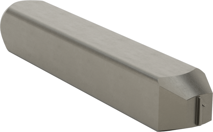 Yükseltilmiş Karakterli Çelik Damga, 1/4" Karakter Yüksekliği