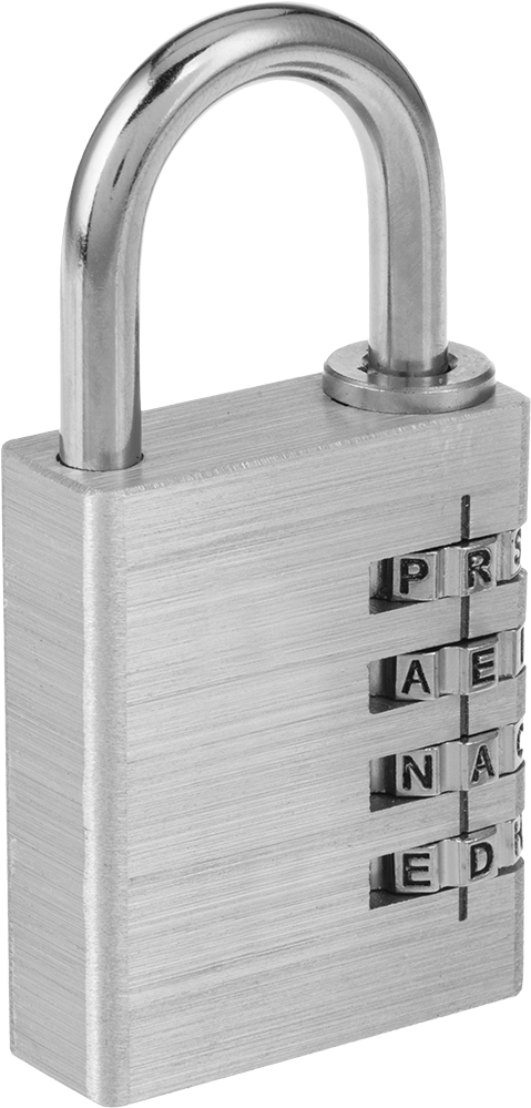 Sıfırlanabilir Şifreli Asma Kilit, Katı Alüminyum Gövde ile, Master Lock 643Dwd