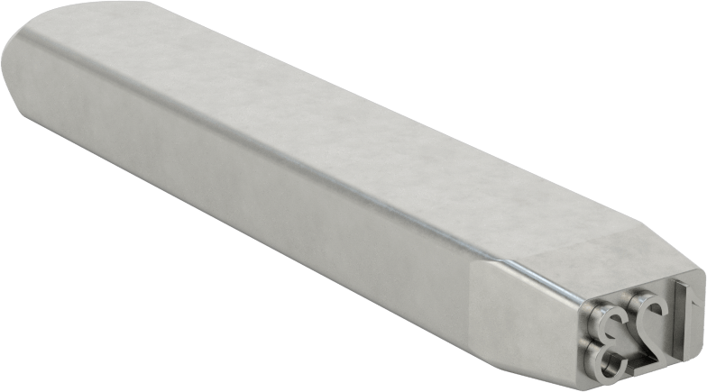 Çelik Damga, 1-Line, 3 Karakter, 1/4" Karakter Yüksekliği