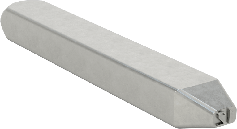Çelik Damga, 1-Line, 2 Karakter, 1/8" Karakter Yüksekliği
