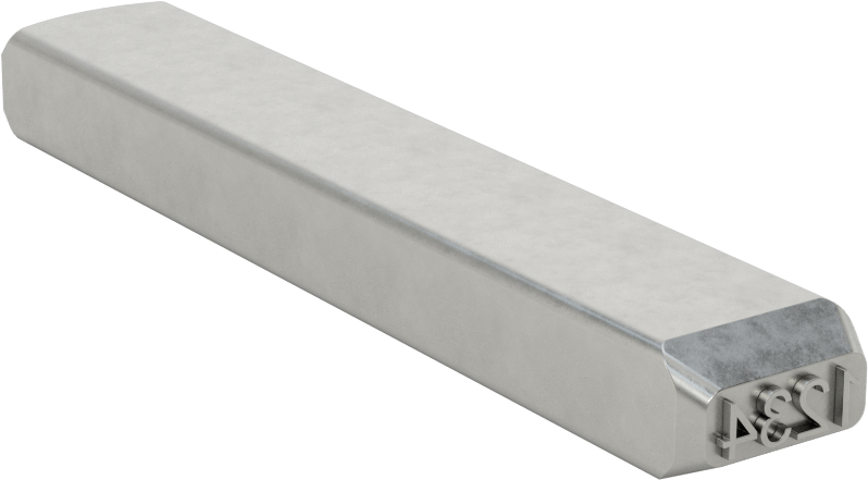 Çelik Damga, 1-Line, 4 Karakter, 5/32" Karakter Yüksekliği