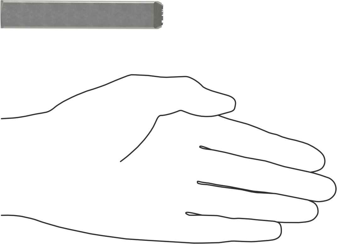 Çelik Damga, 1-Line, 4 Karakter, 5/32" Karakter Yüksekliği