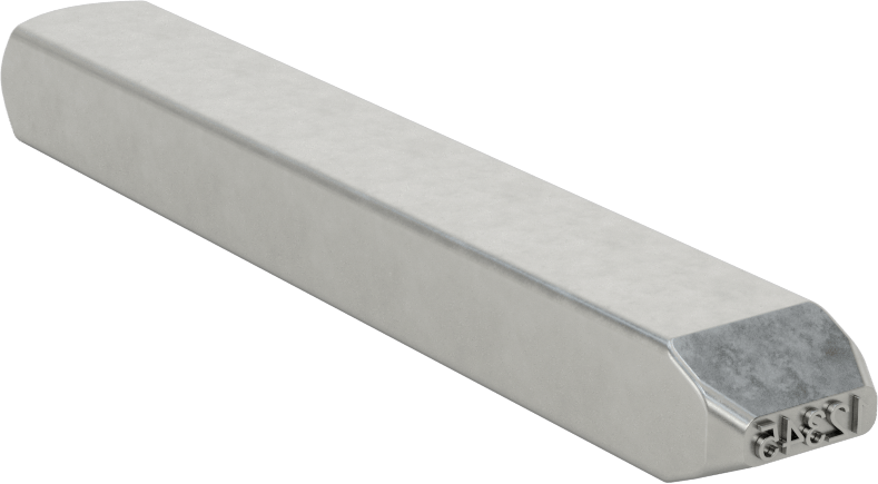 Çelik Damga, 1-Line, 5 Karakter, 3/32" Karakter Yüksekliği