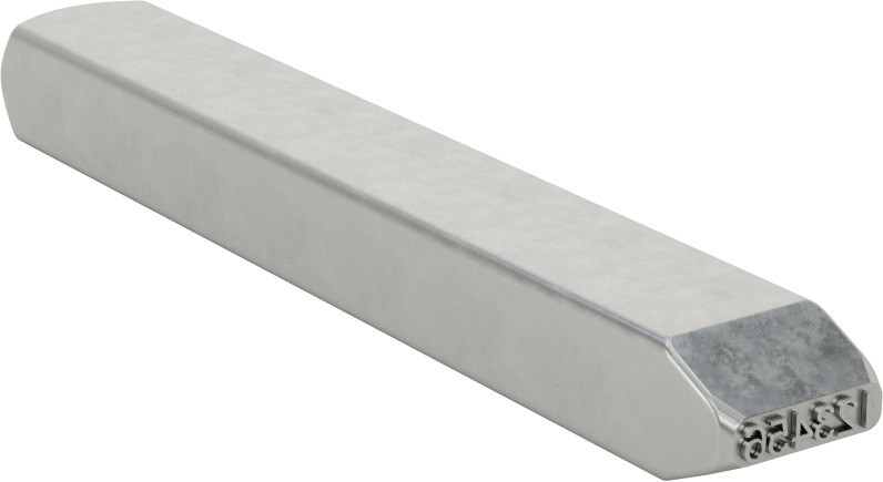 Çelik Damga, 1-Line, 6 Karakter, 3/32" Karakter Yüksekliği