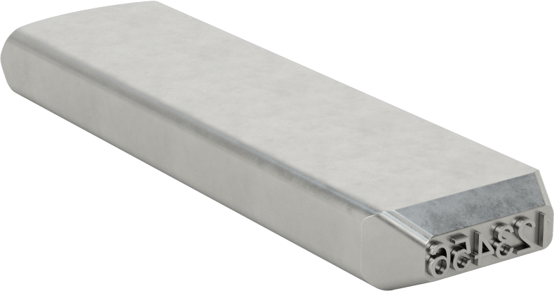 Çelik Damga, 1-Line, 6 Karakter, 5/32" Karakter Yüksekliği