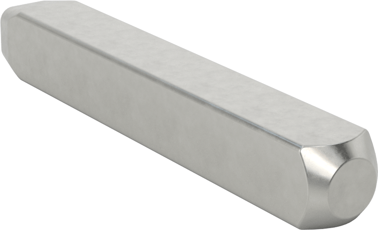 Çelik Damga, 2-Lines, Satır Başına 3 Karakter, 1/8" Karakter Yüksekliği