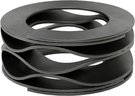 İstiflenmiş Dalgalı Disk Yay, Düz Uçlar, 5/16" Mil Çapı için, 0,065" Sıkıştırılmış Yükseklik